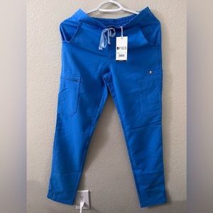 FIGS Womens Yola Skinny Pants Regular XXS Capri Blue NWT